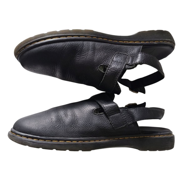 Dr‎ Martens Jorge RVE  Black Mules Slingback Leather Sz US12/ UK11/ EU46 AW004 main image 7